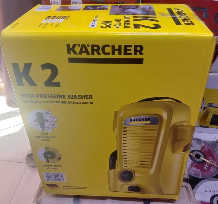 New) KARCHER K2 High Pressure Car Washer - 110 Bar with Foam Lance 1