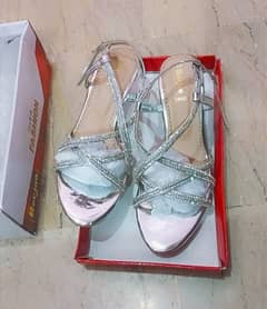 Silver heels for SALE