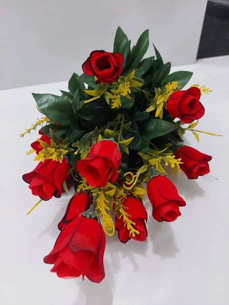 Artificial flower rose bunches and flower basket available and more 8