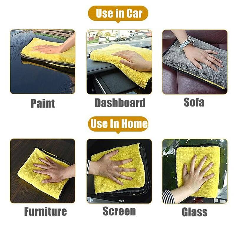 Micro Fiber cleaning cloth / towel 30x40 cm for car motorcycle office 7