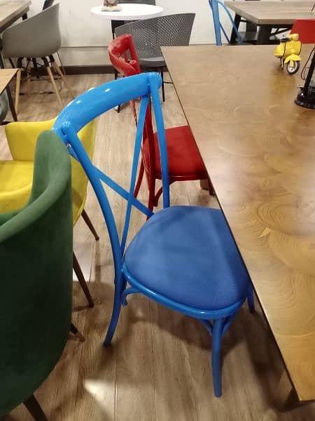Dining Chair, Restaurant Cafe Furniture, Metal Dining Chairs 4
