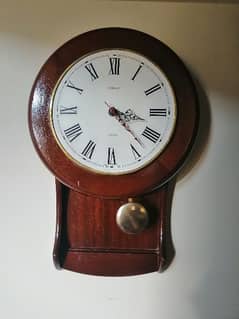 Wall Clock Wooden pendulum England 0