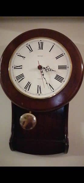 Wall Clock Wooden pendulum England 2