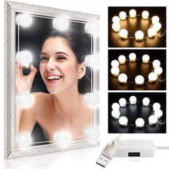 Vanity Mirror LED Bulbs | 10 Bulbs with 3 Modes | For Makeup