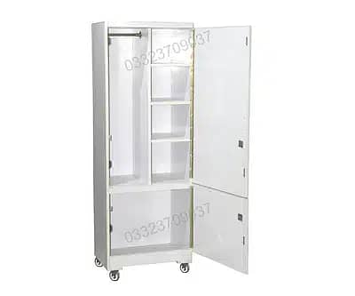 D3 6x2 feet Single door Cupboard wooden almari cabinet -White 2