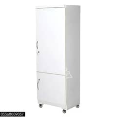D3 Single door 6x2 feet Cupboard wooden almari cabinet -White
