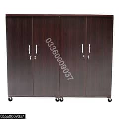 6x8 feet Wooden cupboard - Brown Wardrobe almari cabinet