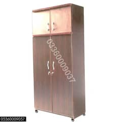 8x4 feet Wooden Large cupboard - Brown Wardrobe almari cabinet