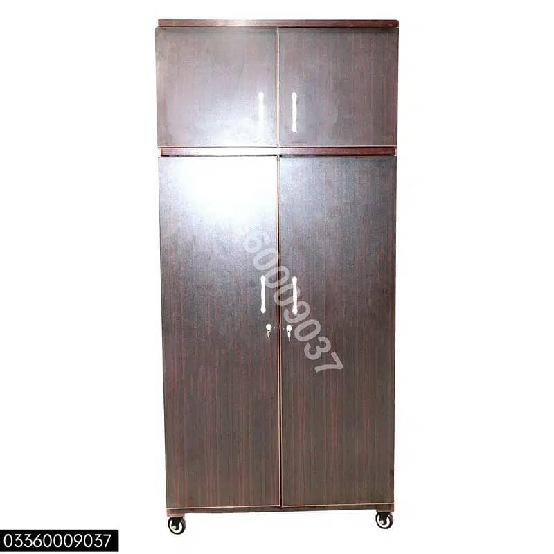 8x4 feet 20 Inch Wooden Large cupboard - Brown Wardrobe almari cabinet 2