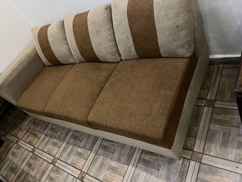 L-Shape 7 Seater Sofa in Jute Fabric 4