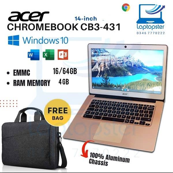 HP Dell Lenovo Acer Asus Chromebook Laptops 2