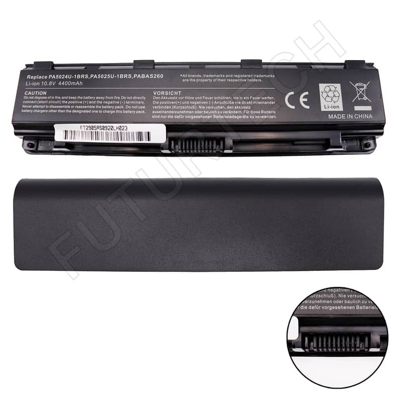 Battery Toshiba Satellite 5024 5025 5026 5108 5109 5110   6 Cell 1