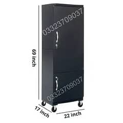 Black 6x2 feet D3 wooden Single door Cupboard Wardrobe almari cabinet