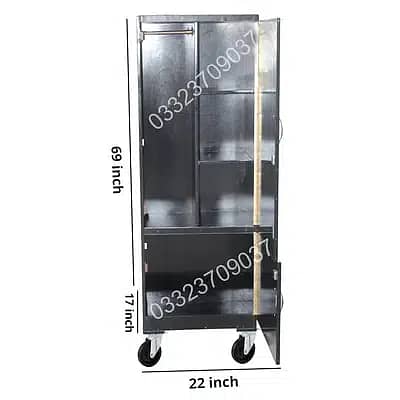 Black 6x2 feet D3 wooden Single door Cupboard Wardrobe almari cabinet 1