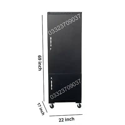 Black 6x2 feet D3 wooden Single door Cupboard Wardrobe almari cabinet 2