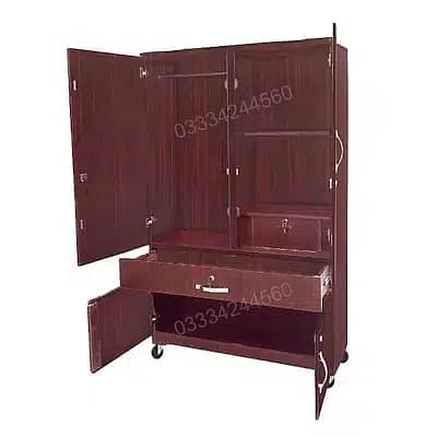 Wooden 6x4 Cupboard large Center drawer wardrobe 1