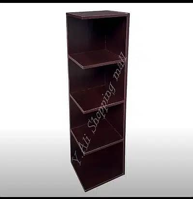 Fixed Price D1 Wooden corner rack 48 x 9 x 9 inch Dark brown 2