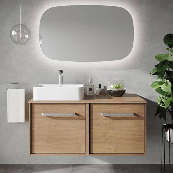 Best Bathroom vanity/ Wooden Textures Bathroom vanity/ Pvc Vanity 3