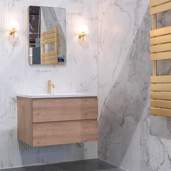 Best Bathroom vanity/ Wooden Textures Bathroom vanity/ Pvc Vanity 5