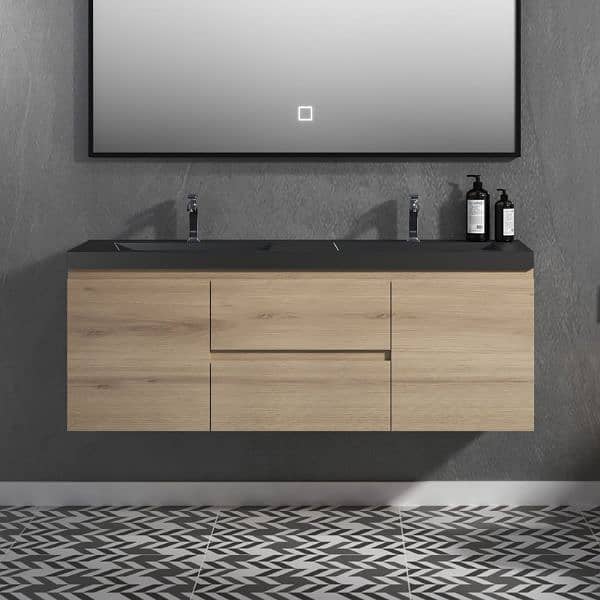 Best Bathroom vanity/ Wooden Textures Bathroom vanity/ Pvc Vanity 7