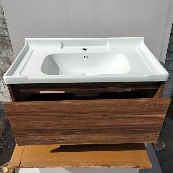 Best Bathroom vanity/ Wooden Textures Bathroom vanity/ Pvc Vanity 9