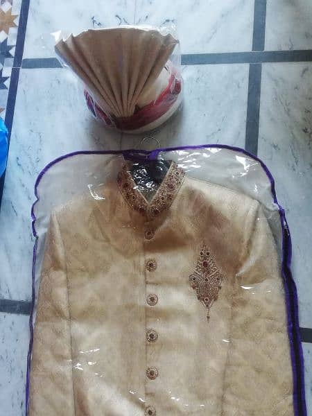 New Sherwani with Qulla & Khussa 0