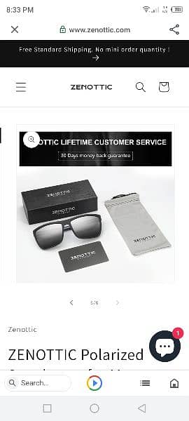 ZENOTTIC Polarized Sunglasses for Men Lightweight TR90 UV400 protectio 0