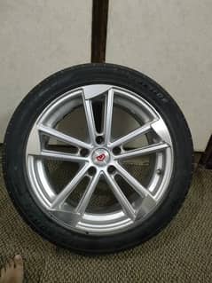 17 inch vossen alloy rims 5 nuts with tyres