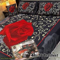 4 Pcs Double Bedsheet