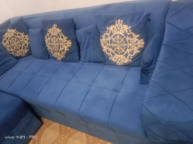 beautiful six seater L shape sofa set for sale 1