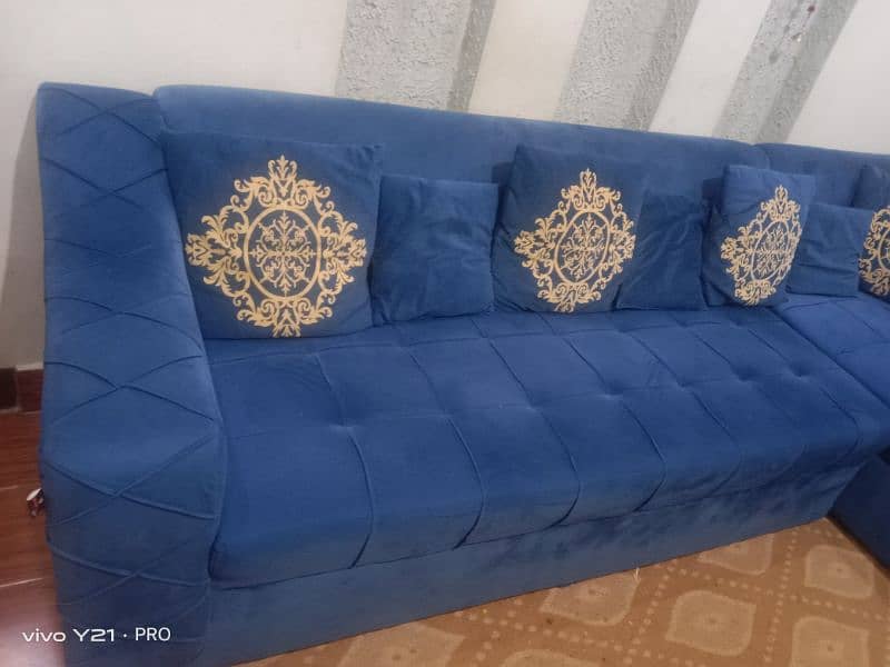 beautiful six seater L shape sofa set for sale 3