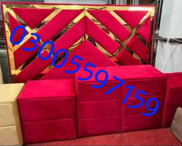 double bed king size brandnew wood sofa set table chair home dressing 13