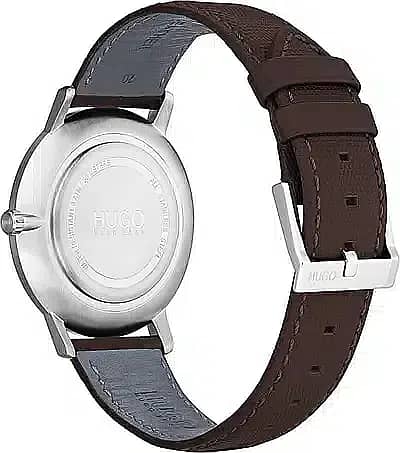 Hugo Boss Men's Watch Blue Dial Brown Leather Watch -1530128 4