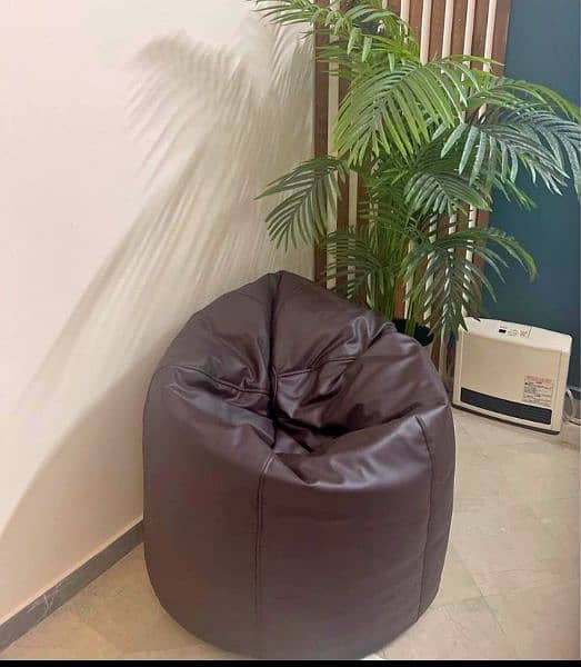 Leather Bean Bags _ Chair _ Furniture Home & Office Use Bean Bags 7