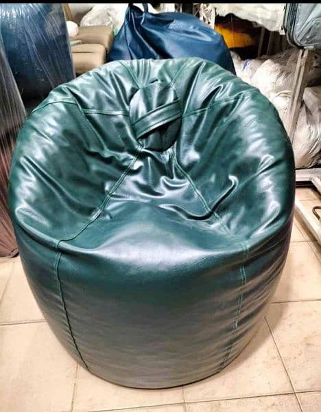 Leather Bean Bags _ Chair _ Furniture Home & Office Use Bean Bags 9