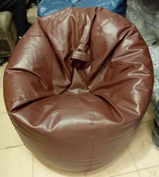 Leather Bean Bags _ Chair _ Furniture Home & Office Use Bean Bags 12