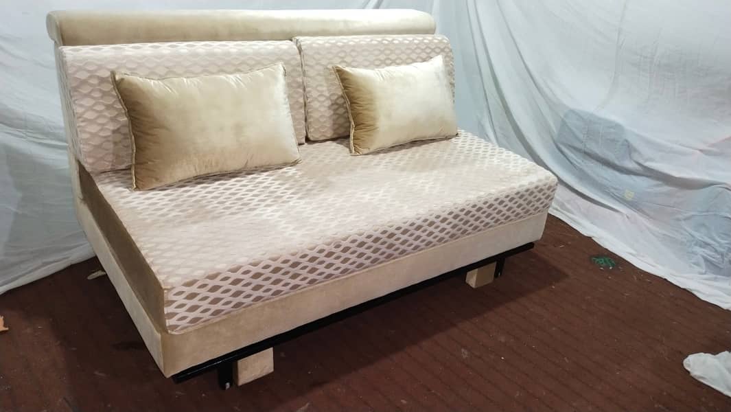 Slider Double Bed Folding Sofa cum bed ~ Comfort Sofa ~ Sofabed. pk 3