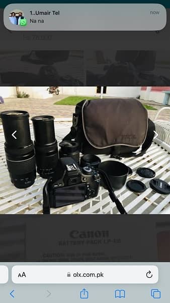 dslr canon 600D with 2 lenses……    urgent need of money 7