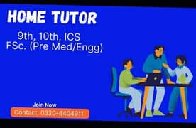 Home tutor upto intermediate level