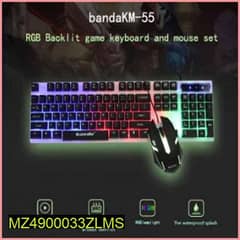 Colorful Led Gaming Keybord And mouse  in 3_5 days delivery RS125