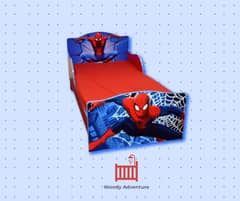 Kids Single Bed Spiderman, Superman Bed by Furnishoo Factory Outlet