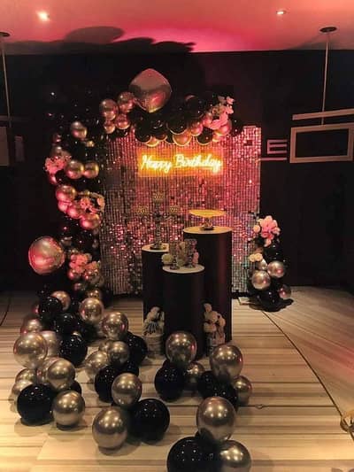 Balloons Decor, Home Decor, Lights, Event Planners, Catering, Stage