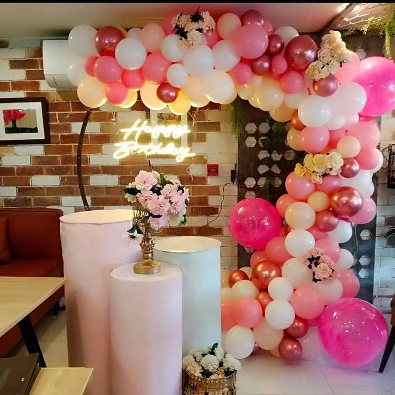 Balloons decoration, birthday decoration, Pump Decoration, event decor 15