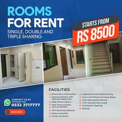 Brand New Fully Furnished and Serviced Rooms in the center of Lahore