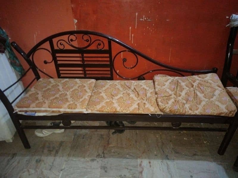 8 Seater Iron Sofa Set in Good Condition for Sell 1