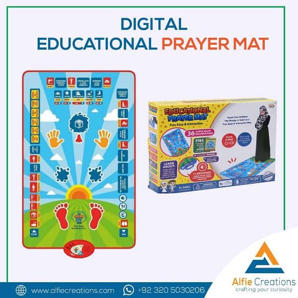 EID Gift for kids to offer Prayers | Educational Prayer Mat 4