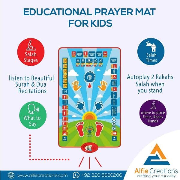 EID Gift for kids to offer Prayers | Educational Prayer Mat 5