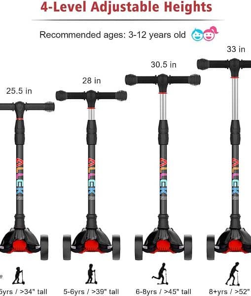 Scooter for Kids Toddlers Scooters 3 Wheels Kick Scooter 7