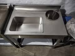Breading table, kitchen Equipments, Working table, hot plate, fryer