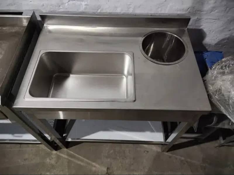 Breading table, kitchen Equipments, Working table, hot plate, Fryer 0